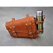 Handmade Buffalo Leather Motorcycle Saddle Bag Set | Vintage Biker Luggage