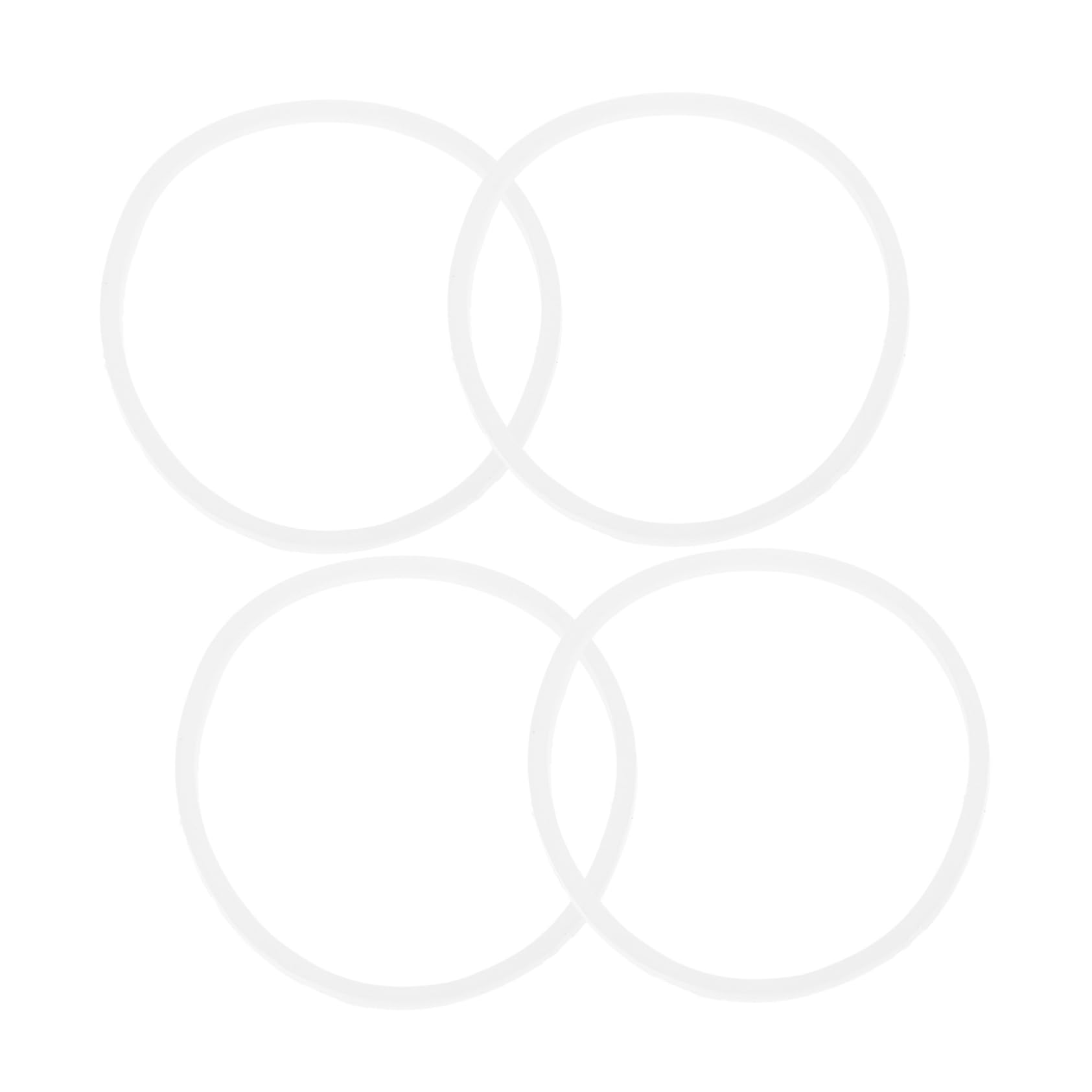 ULTECHNOVO 4pcs Sealing Ring Juicer Mixer Seal Rings Silicone Seal Ring Silicone Rings Gaskets Parts Supply Jug Replacement Parts Replacement Gaskets Washers Accessories White