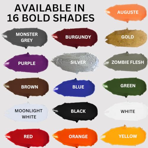 Mehron Makeup Color Cups | Stage, Foundation, Face Paint, Body Paint, Halloween | Face Paint Makeup | Greasepaint .5 oz (14 g) (Black) - Image 6