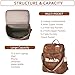 CTTOVIS Travel Leather Laptop Backpack for Women with 15.6inch Laptop Compartment Fashion Designer Ladies Work Computer Backpack (Brown)