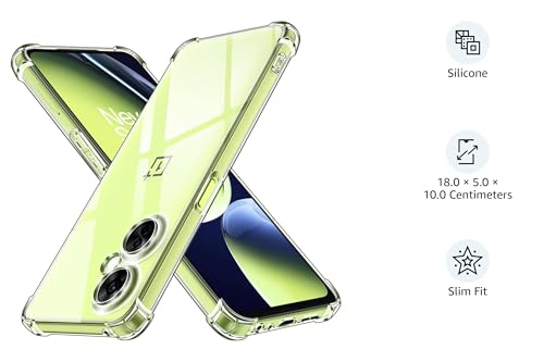 Image of Silicone Oneplus Nord Ce 3 Lite 5G,[Bumper] Exclusive-Transparent Back Cover Clear Thin Case-For Oneplus Nord Ce 3 Lite 5G