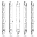 Produktbild Luxvista 200W R7s 118mm Halogenstab Dimmbar J118 Linear Halogenlampe 3900lm 200 Watts Halogen Birne Warmweiß 2800K für Stehleuchten, Deckenleuchten, Baustrahler, 5-Pack