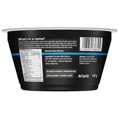 Image of Epigamia 17g Protein Turbo Yogurt, Natural - 140g