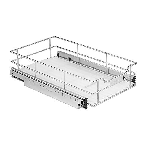 CUISINART 11' Sliding Cabinet Organizer, Chrome Finish