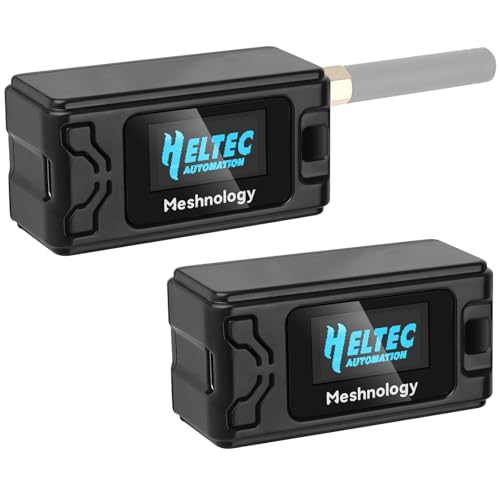 Image of 2 Pack Case for ESP32 LoRa V3 Module Board Device Antenna OLED Protection Case with Type C and Copper Tube Antenna Interface (N30 Version,Black)