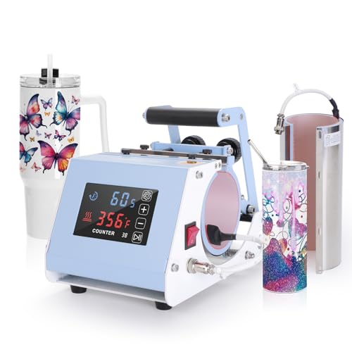 PYD Life 110 V 2 in 1 40 OZ 30 OZ Tumbler Heat Press Machine Mini Max...