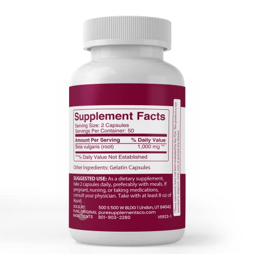 Pure Original Ingredients Beet Root, (100 Capsules) Always Pure, No Additives Or Fillers, Lab Verified #TOP2