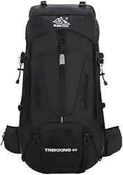 Mochila Cargueira de Trilha Trekking 60L Múltiplos Compartimentos Sistema de Ventilação Ideal para Camping Montanhismo Viagem Esportes Impermeavel