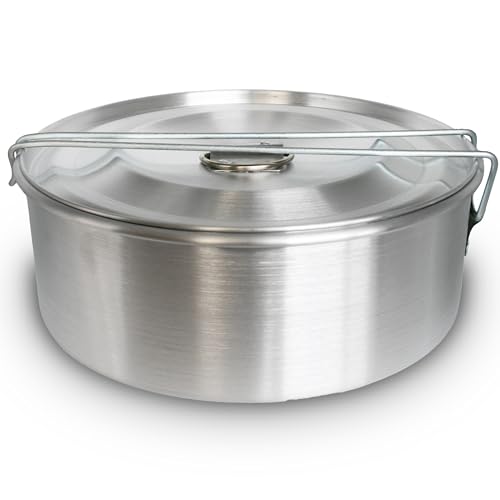 GLOBE ROCKET Flan Mold with Lid - Large (9.3 x 3.2 in) - Authentic Mexican Flan Pan - Flan Molds for Baking with Water Bath - Molde para Flan - Flaneras Moldes con Tapa Baño Maria  