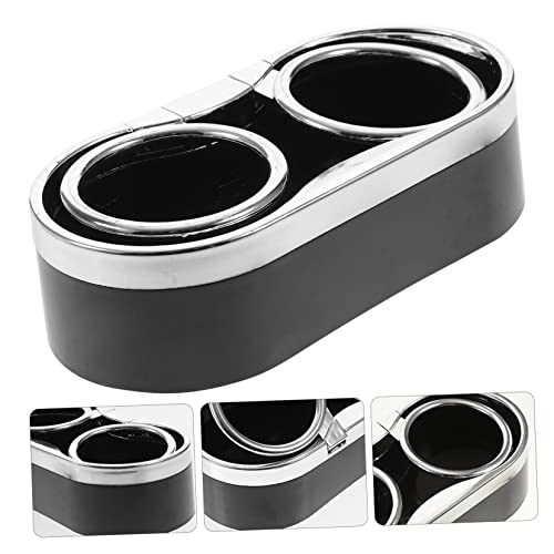 Portavasos doble para coche SUPVOX, plástico, negro miniatura 2