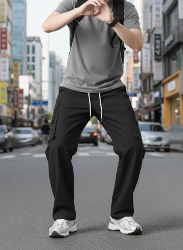 Image of Lymio Cargo for Men || Cotton Cargo Pant || Drawstring Waist Pant (Also Available in Plus Sizes) (153-156)