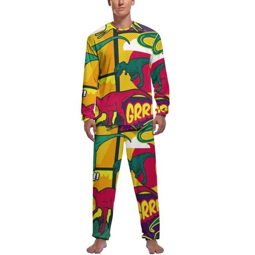 Pyjama homme original motif dinosaure ensemble de nuit idée cadeau homme