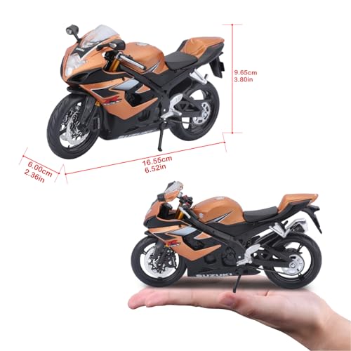 Suzuki GSXR 1000 Maisto 1:12 Modelo Die Cast miniatura 7