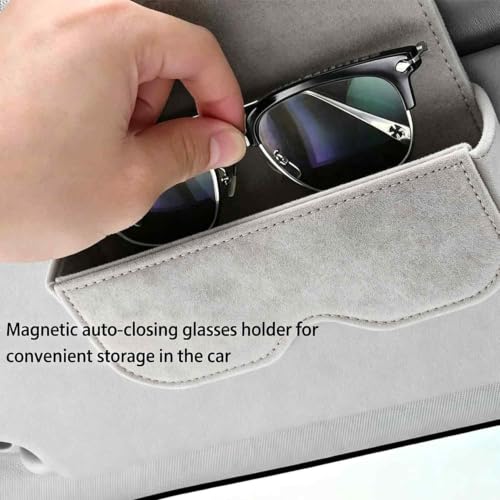 Image of 1 PCS Sunglass Holder for Car, Automotive Eyewear Storage Case, Compact Car Interior Accessories for Driving Convenience