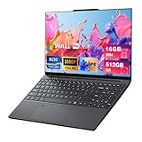 2025 Laptop, 15.6 inch Laptops with N150 Processor(Beat to i3-1115G4, up to 3.6GHz), Gaming Laptop 16GB RAM 512GB SSD, Laptops Computer Metal Shell, Fingerprint Unlock, MINI HDMI 100W Webcam Numpad