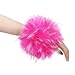 Rulala Fancy Women's Faux Fur Wrist Cuffs Winter Fluffy Furry Arm Warmers Plush Wristband(Hot Pink)