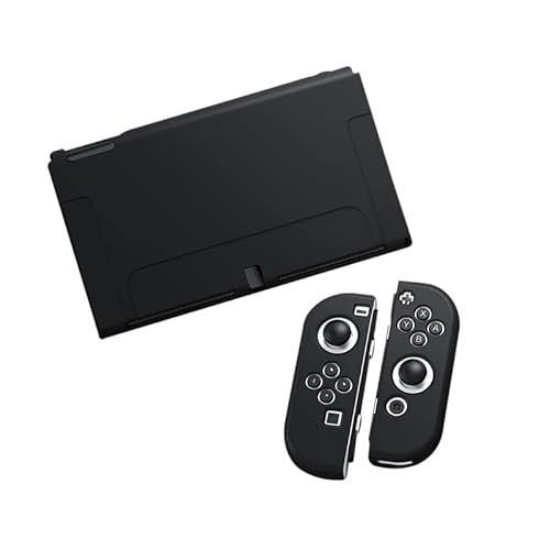 Ryo楽々生活館 Switch 有機EL 対応 保護 ケース Joy-Con カバー 分離式 3点セット スイッチ 有機ELモデル 用 保護 カバー 装着簡単 TPU製 ソフト 耐衝撃 Switch 有機EL スイッチ有機ELモデル 対応 ケース