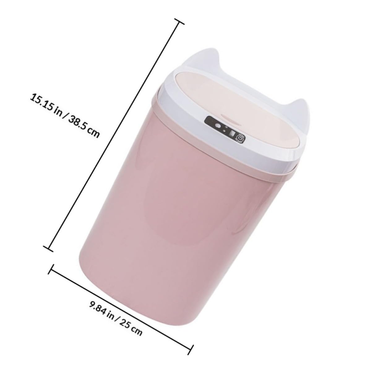 SEWACC Papelera Sensor, 17l, Pp, Apertura Automática, Rosa