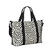 Black curved texture Printed women's handbag, portable crossbody bag, suitable for fitness, travel.
