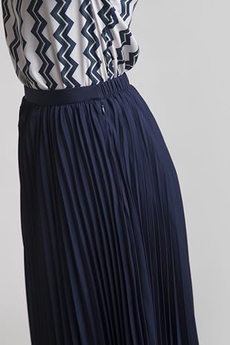 Image of FableStreet Women Skirt Casual & Festive | Elegant Flared Fit High Rise Knife Pleats All-Over Floral Print | Wrinkle-Resistant Woven Fabric for Summer & Outings