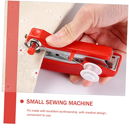 STOBOK 2 Stuks Mini-Naaimachine Draadloze Naaimachine Naaimachine Voor Beginners Naaibenodigdheden Snelle Naaimachine Ambachten Handleiding Kleine Naaimachine Reizen Metaal Huishouden - Image 7