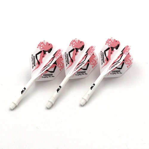 Cuesoul Medium Integrated Dart Shaft And Flights-3 Pcs #TOP2