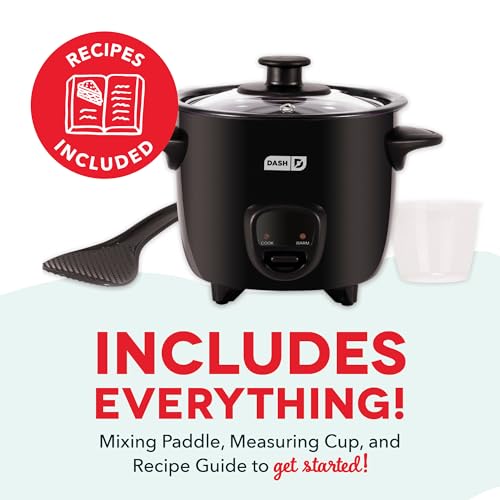 image for DASH Mini Rice Cooker Steamer with Removable Nonstick Pot, Keep Warm F