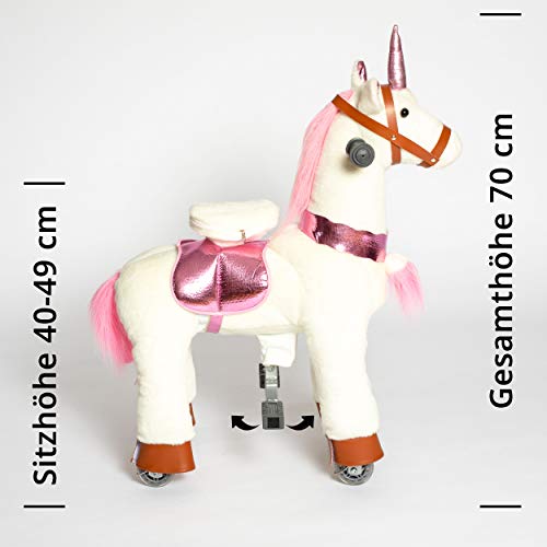 Galoppo Einhorn auf Rollen für Kinder ab 2 Jahren in der Größe Small – XXL Spielpferd zum Spielen und mechanischen… – Bild 4