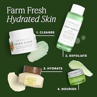 Farmacy Makeup Remover Cleansing Balm - Green Clean Waterproof Makeup Remover Balm + Oil Cleanser for Face - Gently Melts Make Up + SPF - Hydrates + Softens Skin with Super Greens + Papaya (12ml)