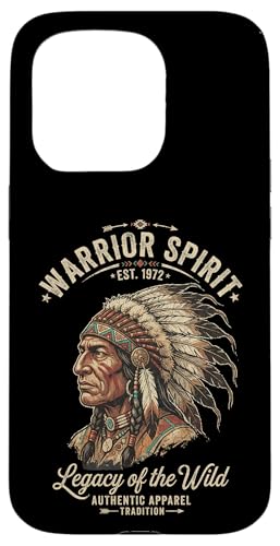 Warrior Spirit Chief Headdress Legacy �g���C�o���A�[�g �A���e�B�[�N�� �X�}�z�P�[�X iPhone 15 Pro �p