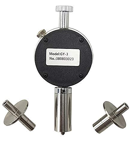 Fruit Hardness Tester Fruit Penetrometer Fruit Durometer Sclerometer with Two Measuring Head 0.5-12kg/cm2 (x10 5pa) and 1-24kg/cm2 (x10 5pa) Fruit Hardness Tester Meter Gage