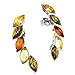 Ian and Valeri Co. Multicolor Amber Sterling Silver Spike Earrings
