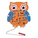 ELKeyko Enfants Magnétiques Maze Jouet Kids Kids Puzzle en Bois Jouet Jouet Enfants Éducatif Teaser Teaser Teaser en Bois Jouets Intellectuelle Jougne (Color : Owl)