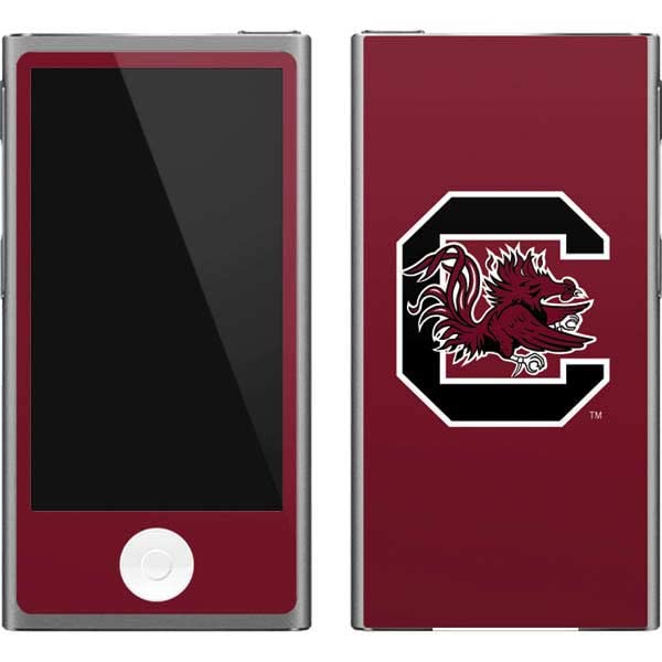 Skinit Decal MP3 Player Skin Compatible with iPod Nano (7th Gen&2012) - Officially Licensed College South Carolina Gamecocks Logo Red Design