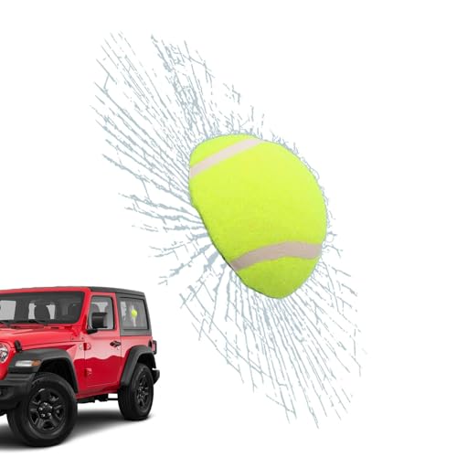 Autocollant en verre craqué de tennis 3D - décalque de blagues de fenêtre hilarant | Faux effet brisé pour voiture, camion, camionnettes | Décoration de...