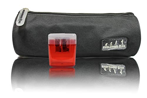 LogicaShop - Evolution-Bag - Trousse à stylos petite trousse imperméable à 1 fermeture éclair, compartiment vide pour école primaire, crèche, primaire et haut - Tombolotti colorés unies Cover