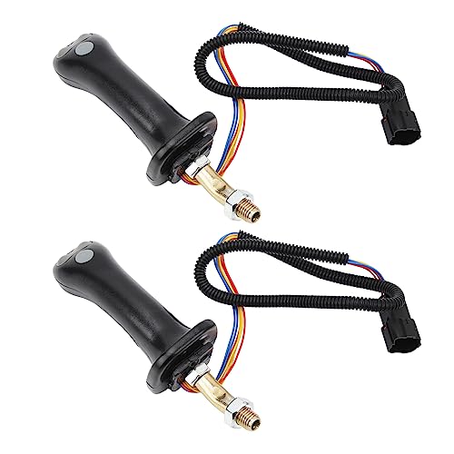Joystick-Set, Joystick-Griffe mit 3 Tasten, Aluminiumlegierung, einfache Installation für Doosan DH DX150 215 225 300 370‑9C