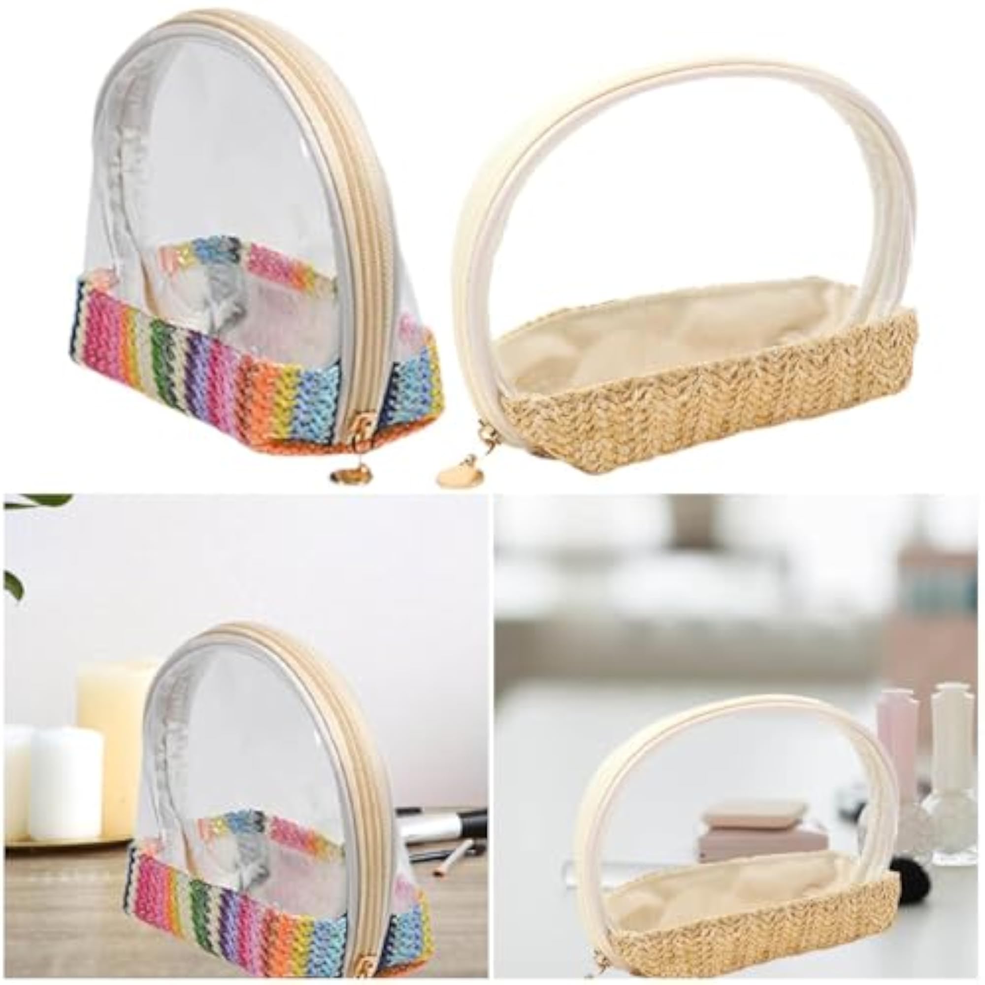 Small Waterproof Makeup Bag, Portable Toiletry Pouch