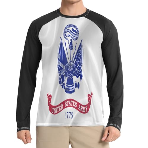Camisas de natación cómodas de hombre con bandera americana y manga transpirable