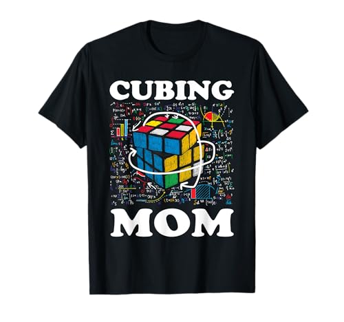 Cubing Mamma Velocità Cubing Matematica Amanti Maglietta