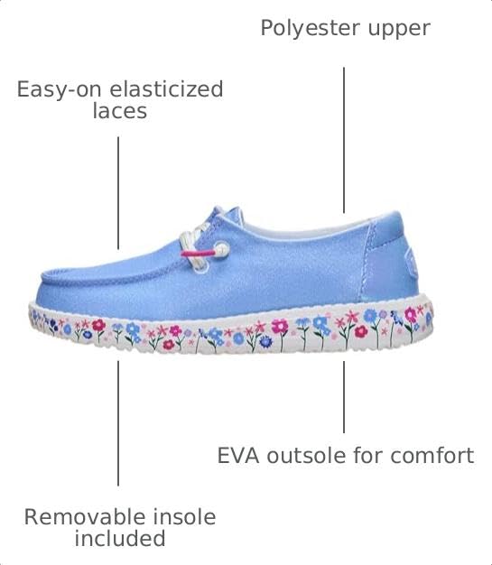 Image of HEYDUDE Girl's Youth Wendy Funk Prep Plaid Slip On Loafer | Textile Upper