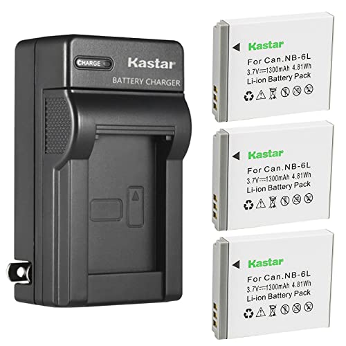 Kastar 3-Pack Baterías y Cargador para Cámaras Mini miniatura 1