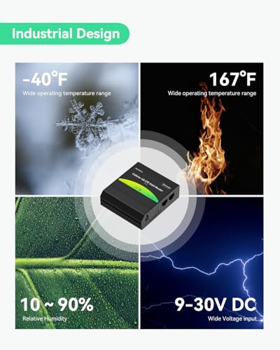 Image of LINOVISION Industrial Teltonika RUT241 4G LTE Cellular Router with Upgraded Outdoor 2-in-1 4G Antenna, Automatic Failover, Advanced VPN, Certified by Verizon /AT&T /T-Mobile for North America