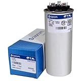Genteq - 35 + 7.5 uF MFD x 440 VAC GE Industrial Replacement Dual Capacitor Round # C43575R /...