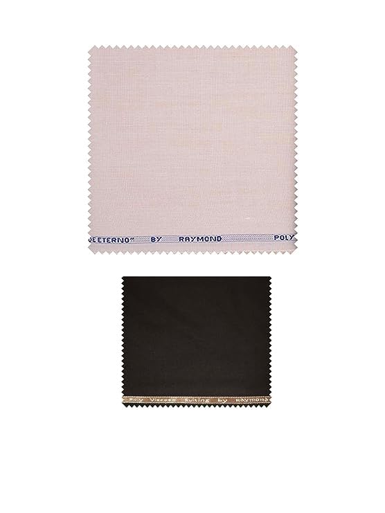 raymond Trouser- Shirt Fabric Combo Box (Multicolour, Unstitched, All Weather Fabric) (BROWN PANT+BEIGE SHIRT)-picture-42