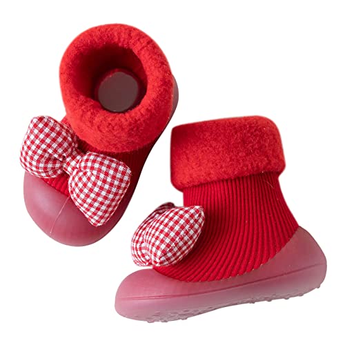 Girls Shoes Children Anti Slip Shoes Newborn Baby Girl Cotton Floor Socks Baby Boy Rubber Sole Shoes