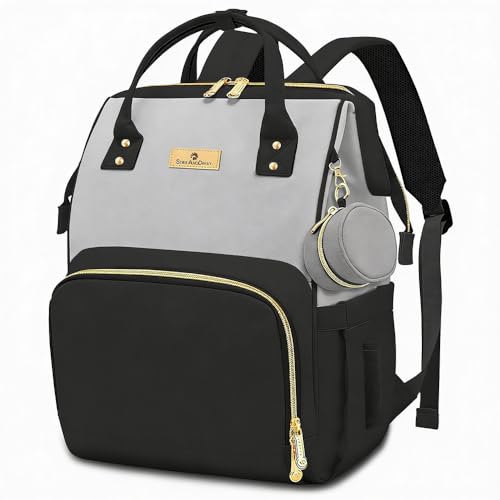 Image of StarAndDaisy Diaper Bag for Mothers for Travel /Maternity Bag with 16 Multi-Purpose Pockets with Quick Access Diaper & Mobile Pocket /Diaper Bag for Baby