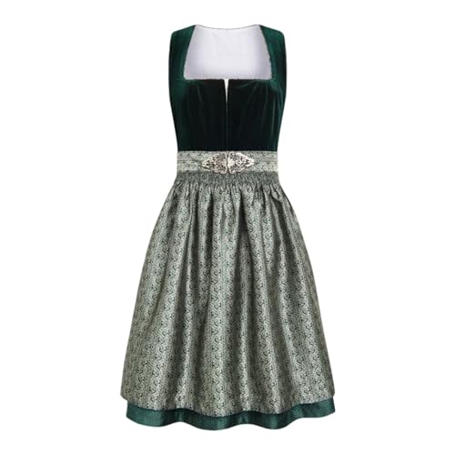 Dirndl Damen Midi Elegant Trachtenkleid...