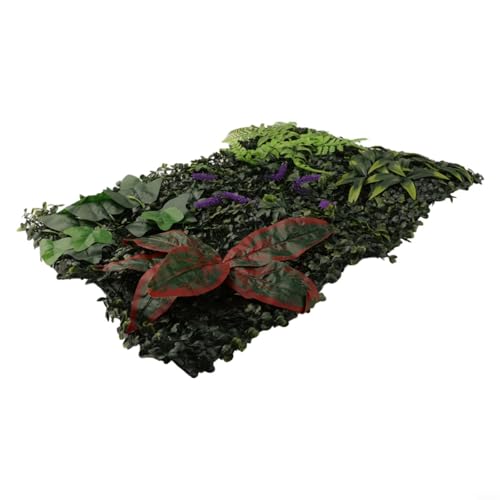 人工芝 インテリア 壁面緑化 パネル 正方形 プラスチック製 グリーンウォール デコレーション 屋内屋外兼用 装飾用フェイクグラス カフェ レストラン ホテル リビングルーム 背景牆 ガーデニング用品 耐久性 清掃簡単 自然な見た目 緑化空間演出 (サイズ選択可能)(#3) [3]