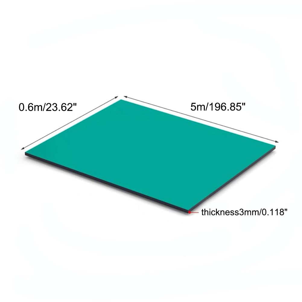 Mantel Antiestático ESD Protección Electrónica Resistente Calor para Laboratorios Oficinas espesor3mm Gran tamaño,3mm*0.6m*5m